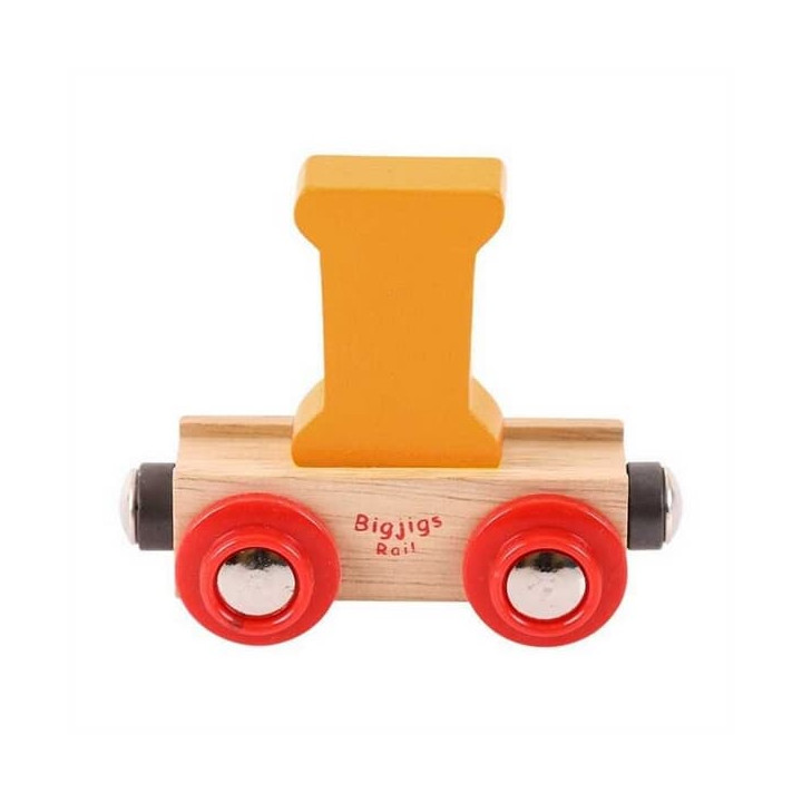 Bigjigs Rail Vagónek dřevěné vláčkodráhy - Písmeno I