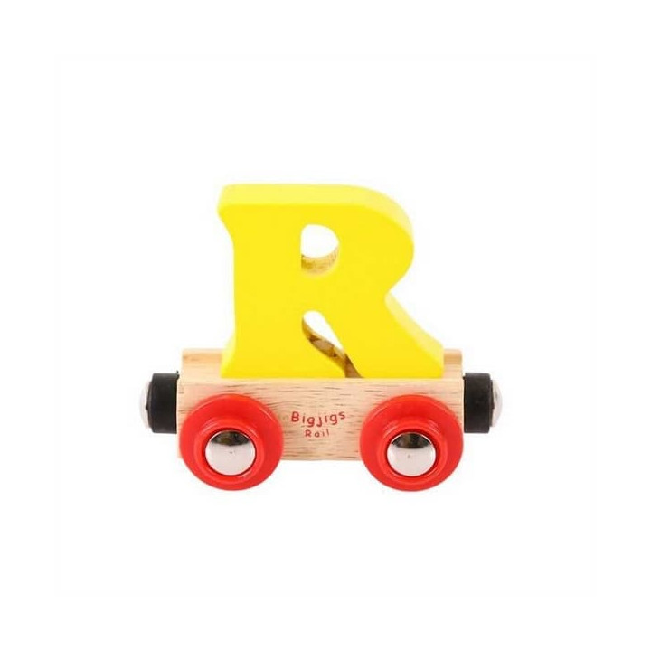 Bigjigs Rail Vagónek dřevěné vláčkodráhy - Písmeno R