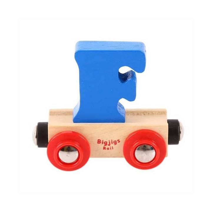 Bigjigs Rail Vagónek dřevěné vláčkodráhy - Písmeno F
