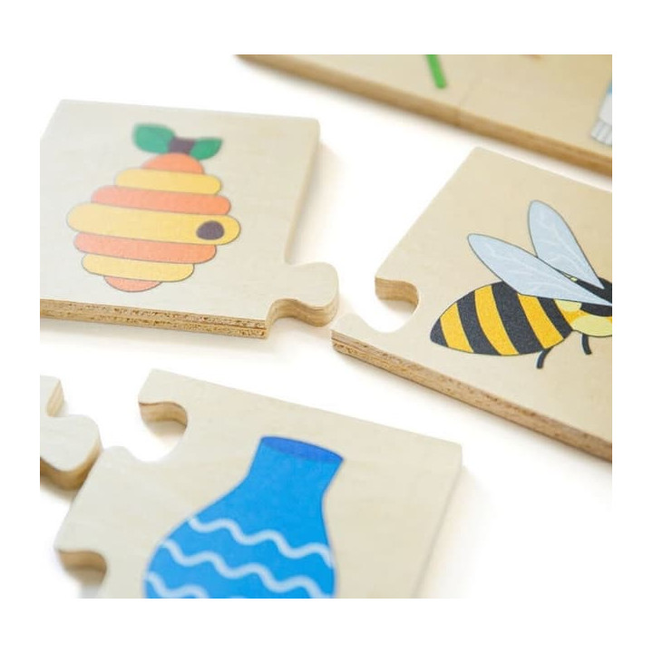 Bigjigs Toys Didaktické puzzle Co k sobě patří