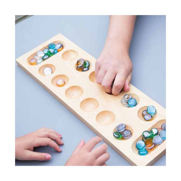 Bigjigs Toys Hra s kamínky Mankala
