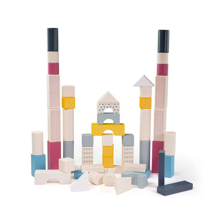 Bigjigs Toys Kyblík s kostkami 50 ks
