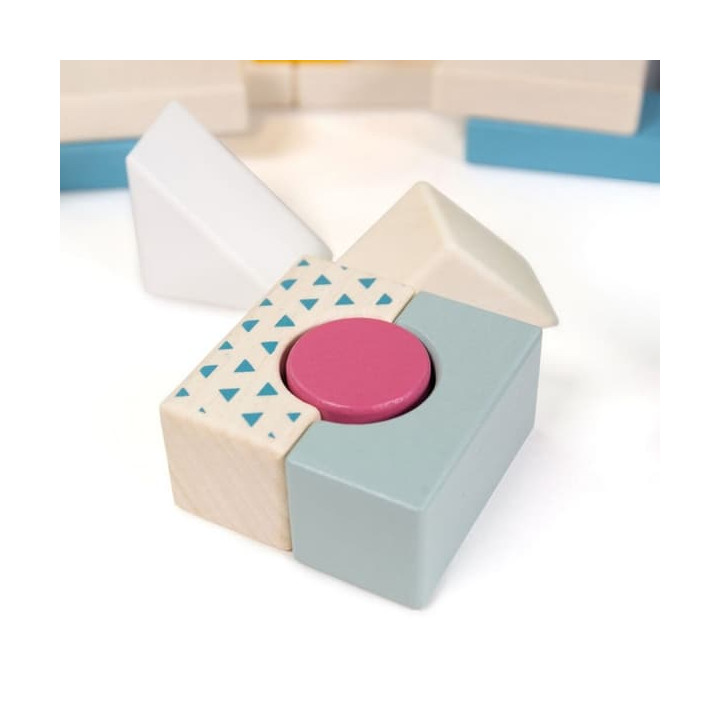 Bigjigs Toys Kyblík s kostkami 50 ks