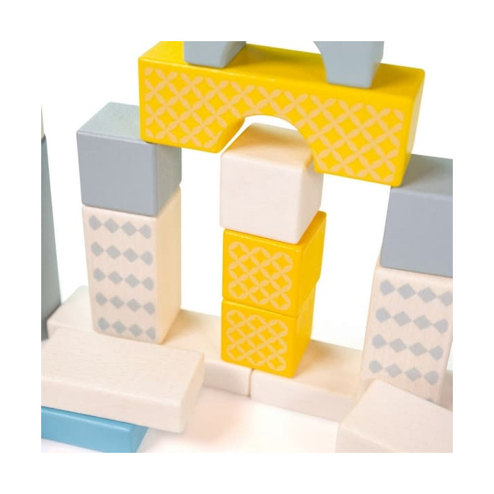 Bigjigs Toys Kyblík s kostkami 50 ks