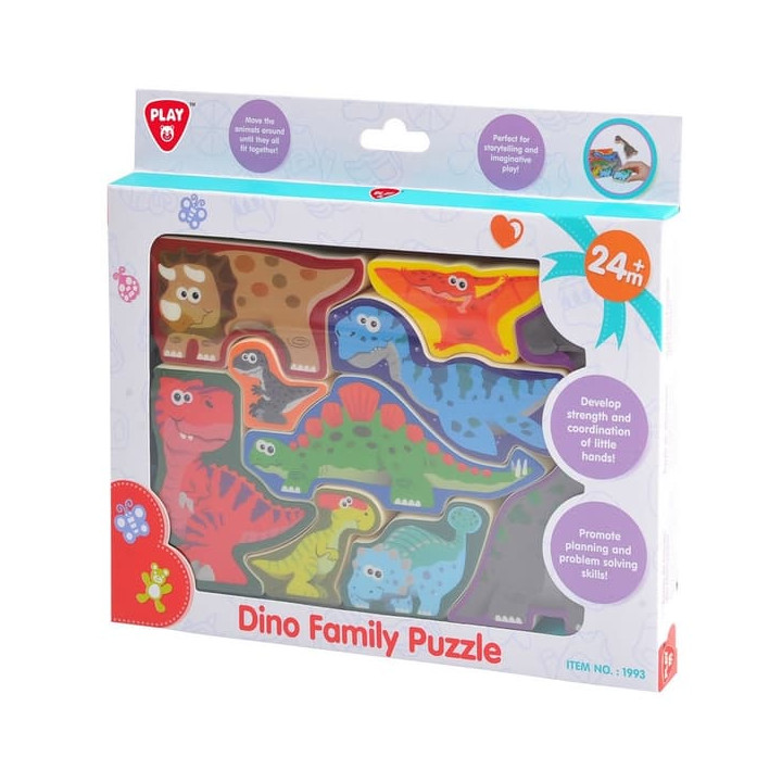 Puzzle/Vkládačka deskové dinosauři 20x14cm 24m+