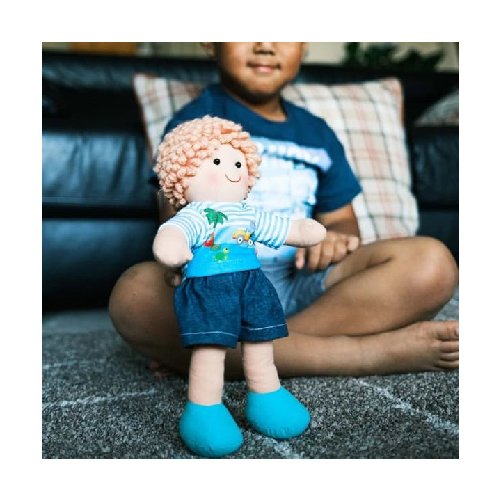 Bigjigs Toys Látková panenka Robin 30 cm