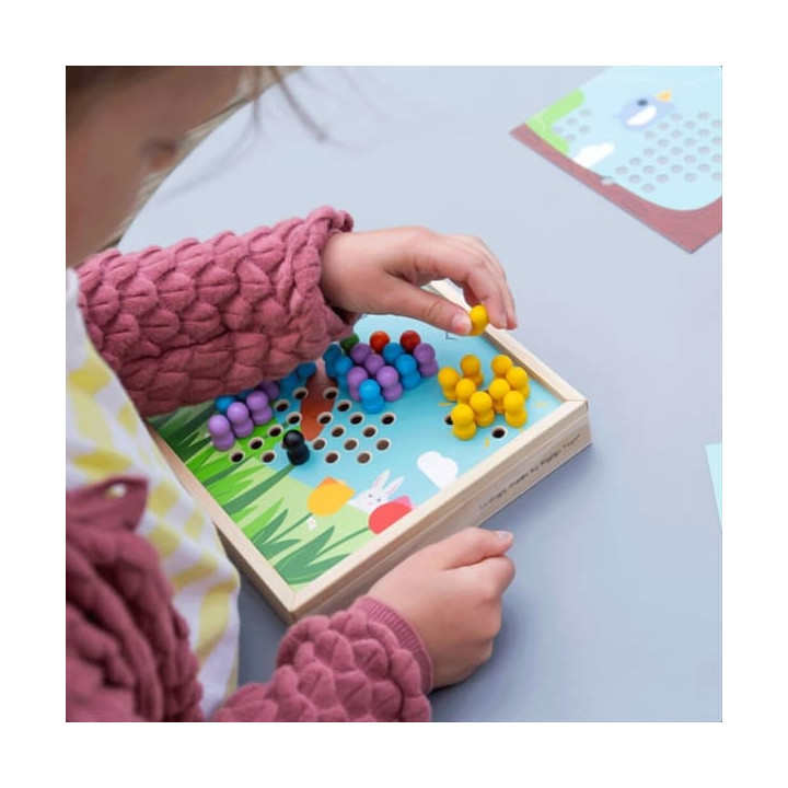 Bigjigs Toys Dřevěná mozaika Zahrádka