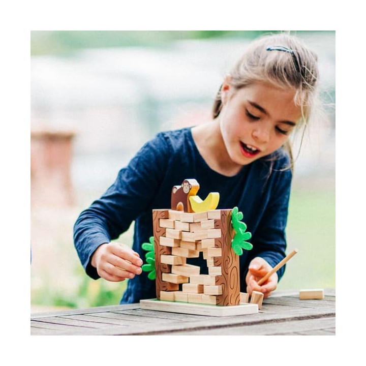 Bigjigs Toys Dřevěná motorická hra Řítící se džungle