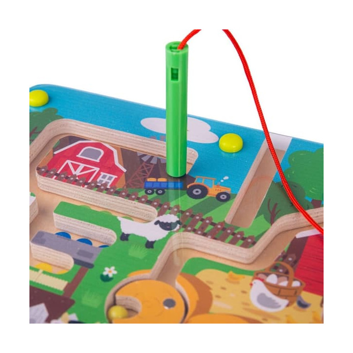 Bigjigs Toys Magnetické bludiště Farma