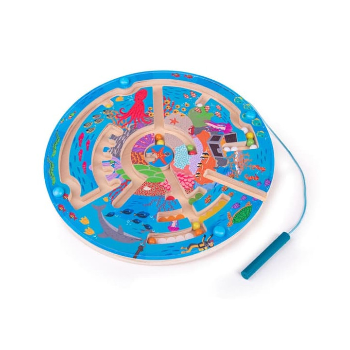 Bigjigs Toys Magnetické bludiště Podmořský život