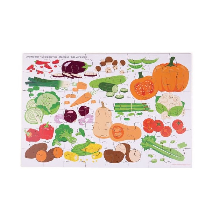 Bigjigs Toys Podlahové puzzle Zelenina