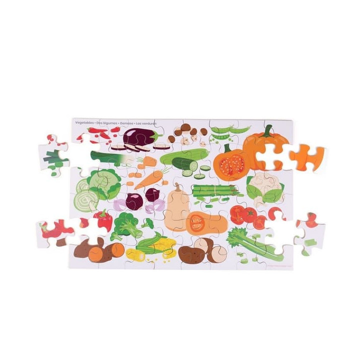 Bigjigs Toys Podlahové puzzle Zelenina
