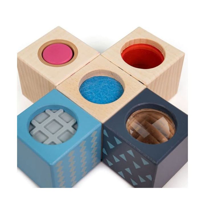 Bigjigs Toys Smyslové kostky