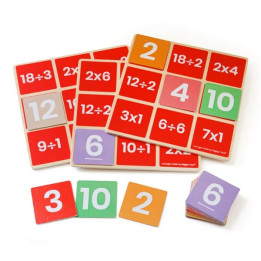 Bigjigs Toys Matematické bingo Násobení a dělení