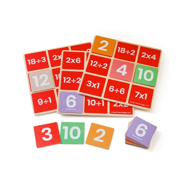 Bigjigs Toys Matematické bingo Násobení a dělení