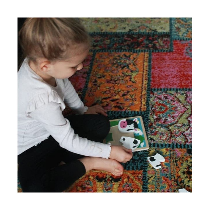 Bigjigs Toys Vkládací puzzle Kravička