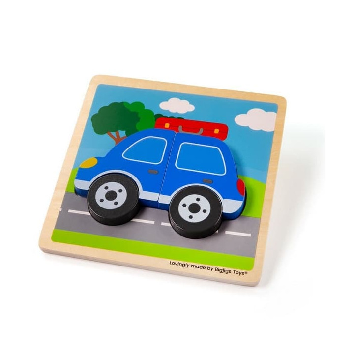 Bigjigs Toys Vkládací puzzle Auto