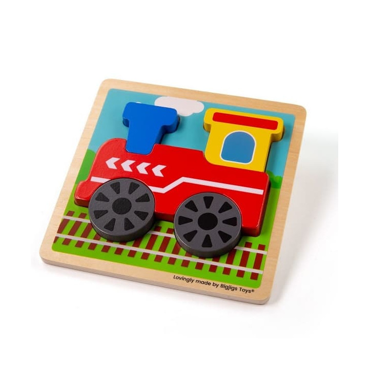 Bigjigs Toys Vkládací puzzle Vláček