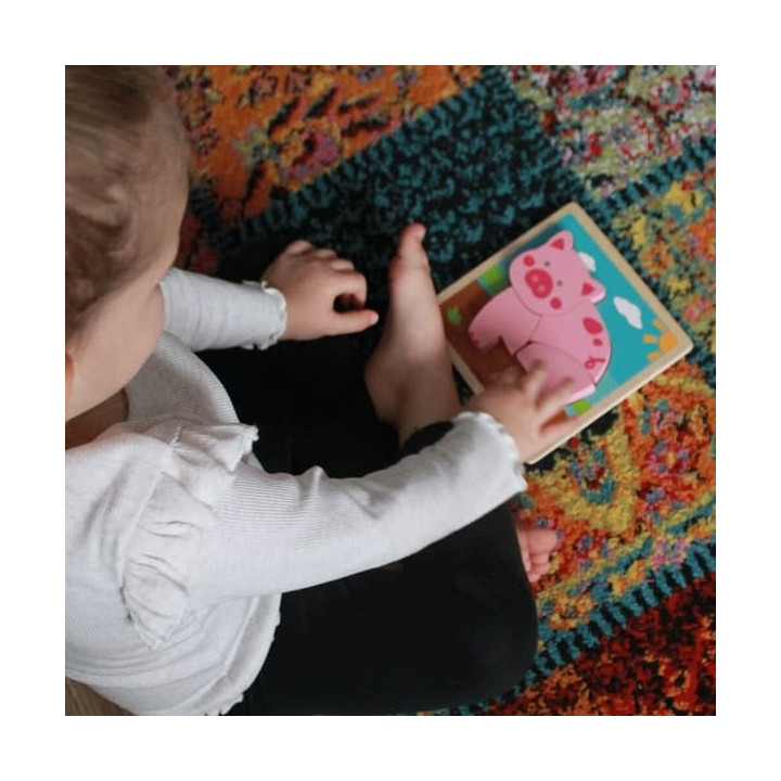 Bigjigs Toys Vkládací puzzle Prasátko