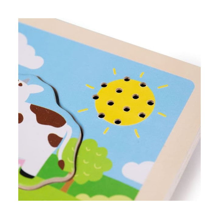 Bigjigs Toys Vkládačka se zvukem Farma