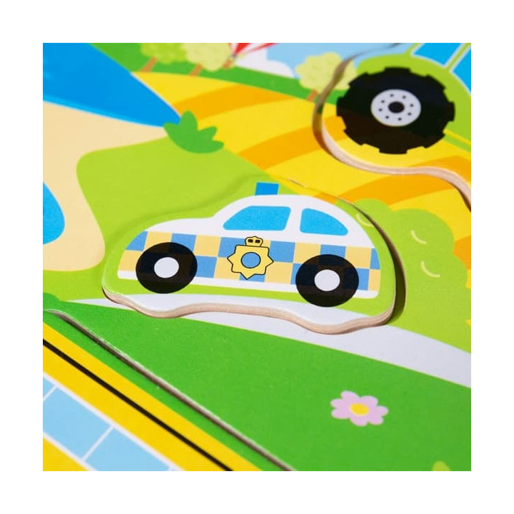 Bigjigs Toys Vkládačka se zvukem Doprava