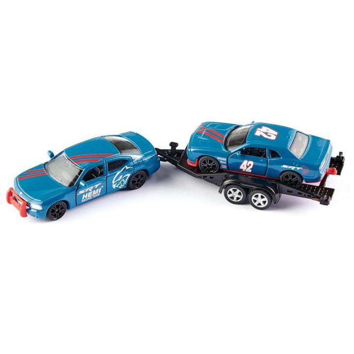 SIKU Super 2565 - Dodge Charger se závodním autem na vleku 1:55