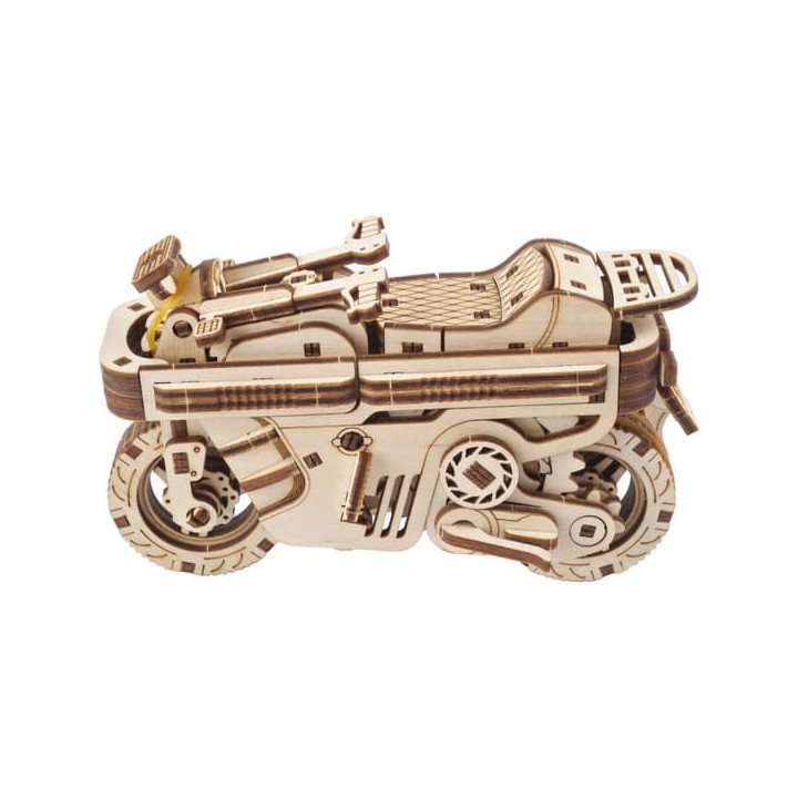 Ugears 3D dřevěné mechanické puzzle Skládací skútr