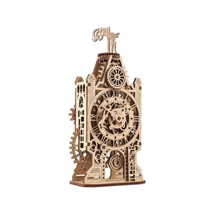 Ugears 3D dřevěné mechanické puzzle Hodinová věž