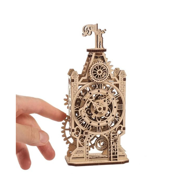 Ugears 3D dřevěné mechanické puzzle Hodinová věž