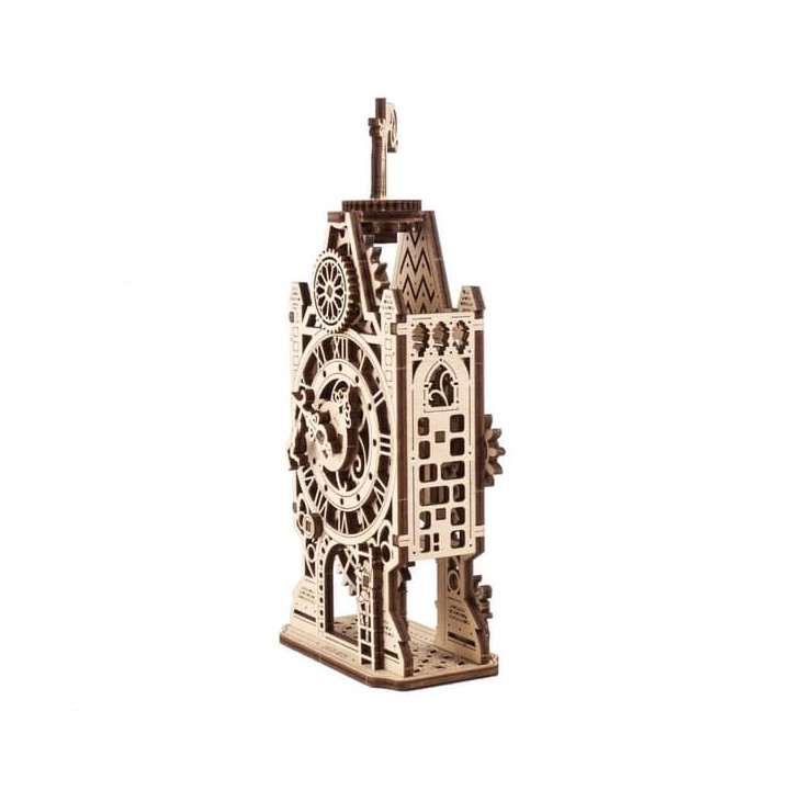 Ugears 3D dřevěné mechanické puzzle Hodinová věž
