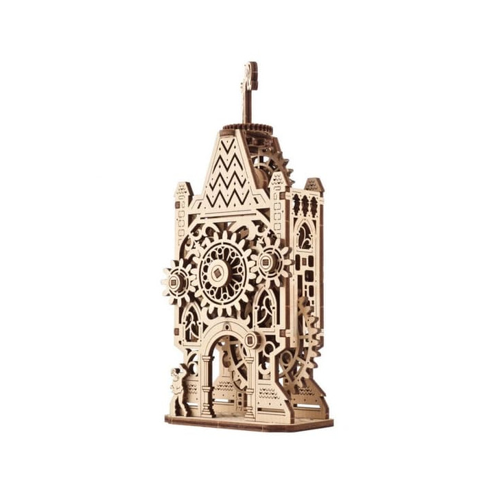 Ugears 3D dřevěné mechanické puzzle Hodinová věž