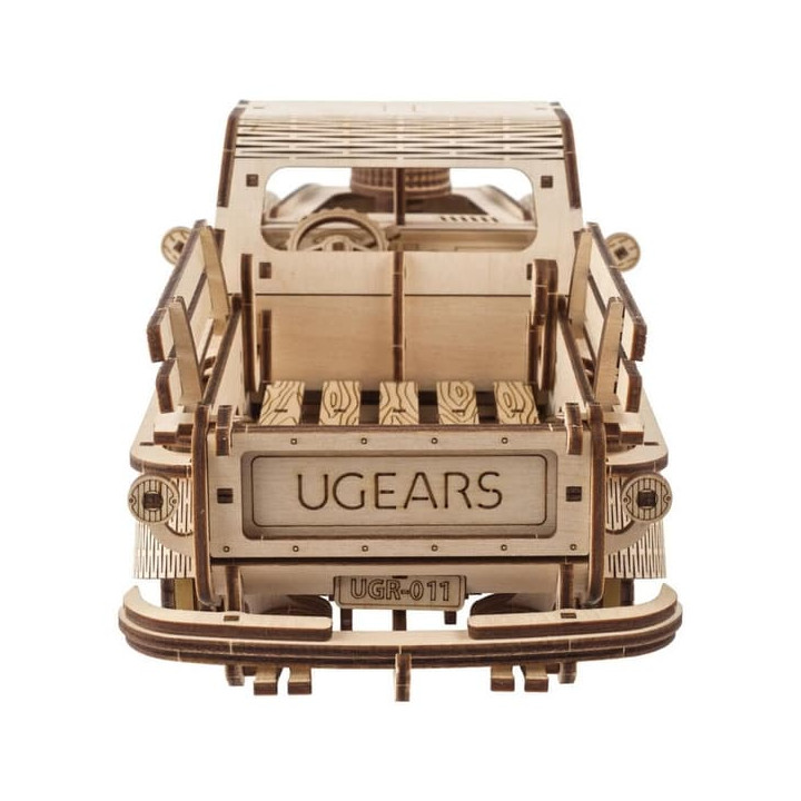 Ugears 3D dřevěné mechanické puzzle Americký náklaďák (pick-up)