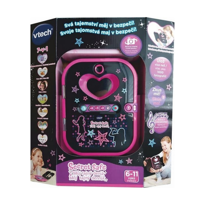 Vtech Kidi Secret Safe - Můj tajný deník - černý (CZ)