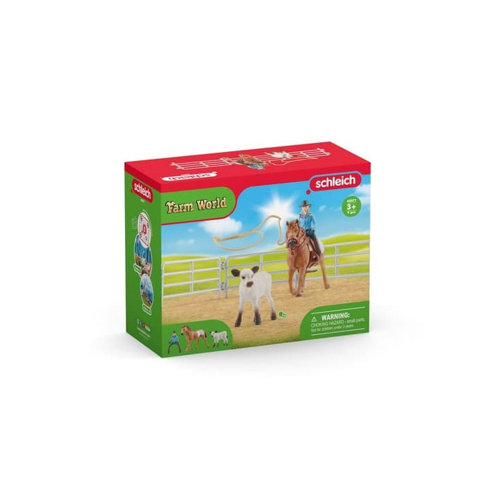 Schleich® FARM WORLD 42577 Kovbojská zábava s lasy