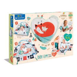 Clemmy baby - dětská hrací deka s hrazdou černo-bílá
