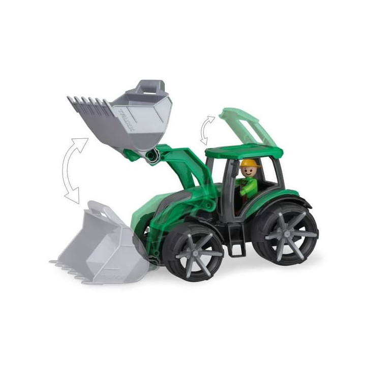 Auto Truxx 2 traktor se lžící plast 32cm s figurkou 24m+