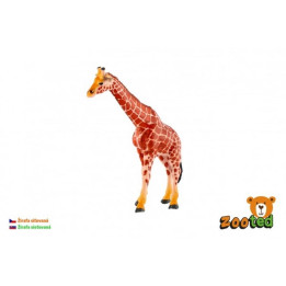 Žirafa síťovaná zooted plast 17cm