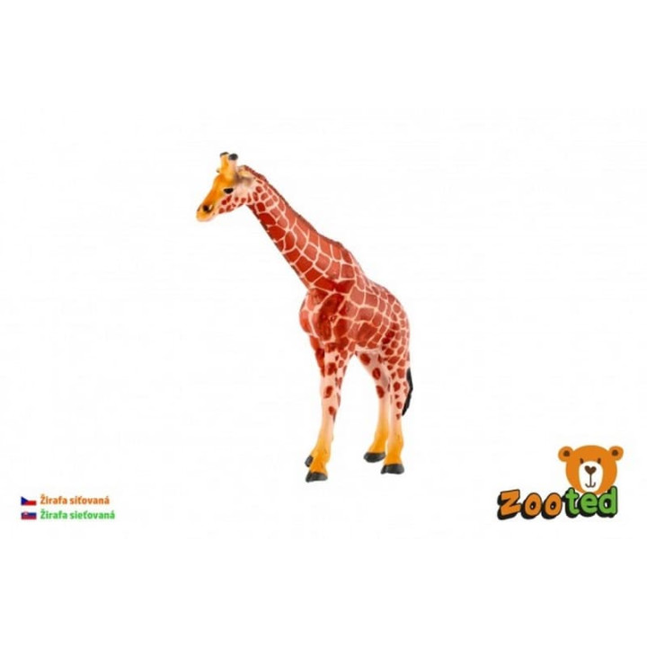 Žirafa síťovaná zooted plast 17cm