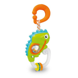 Elektronické chrastítko s úchytem - Chameleon