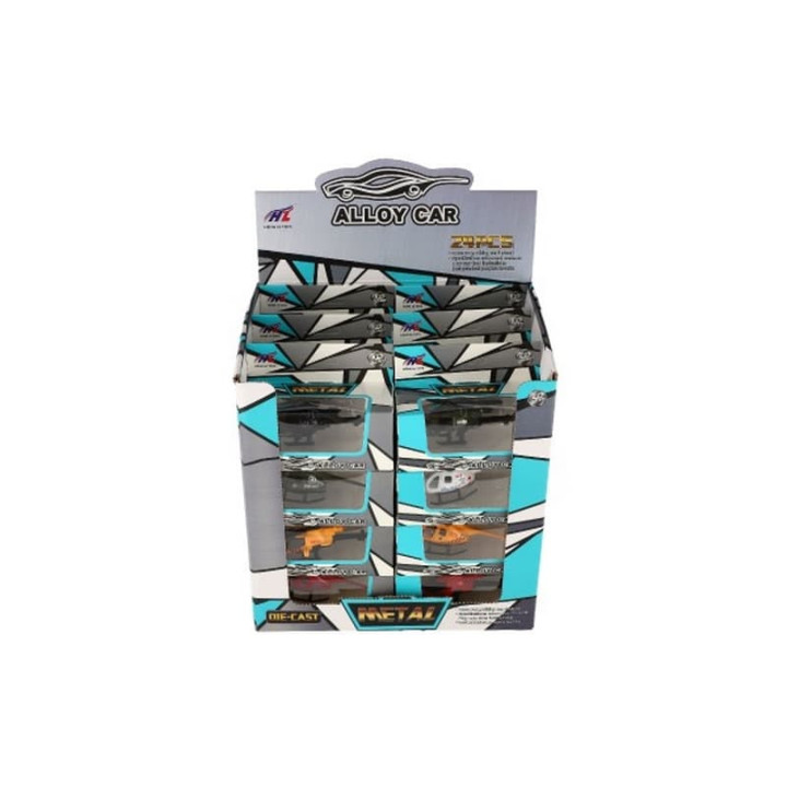 Vrtulník/Helikoptéra kov/plast 10cm