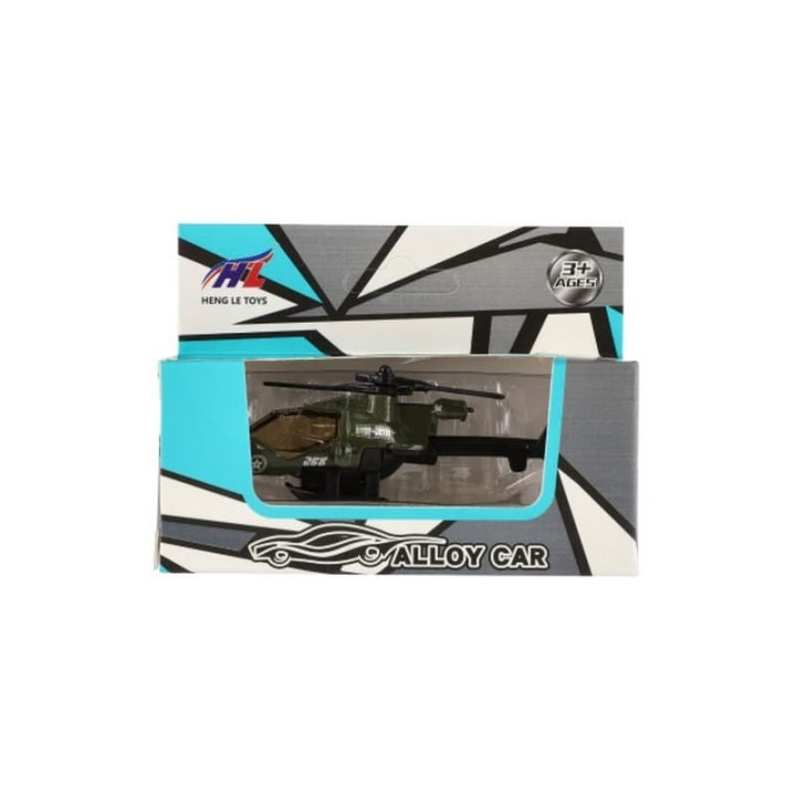 Vrtulník/Helikoptéra kov/plast 10cm