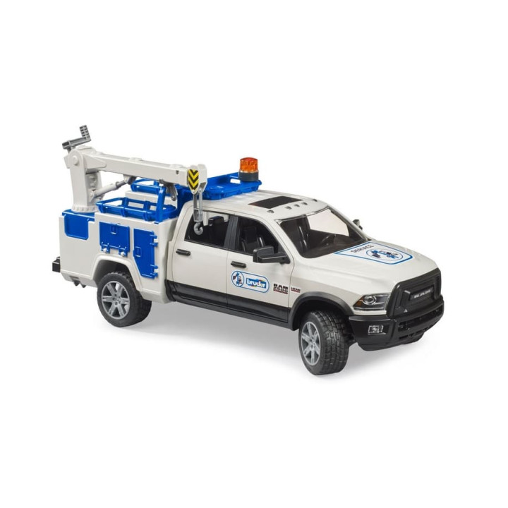 Bruder 2509 Terénní auto RAM s otočným majákem a hydraulickou rukou