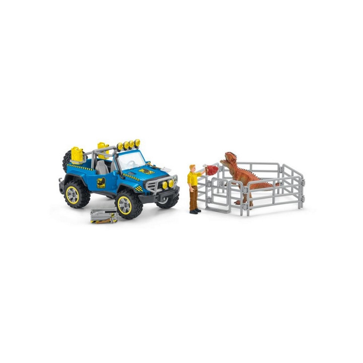 Schleich 41464 Terénní vůz s venkovním výběhem pro dinosaura