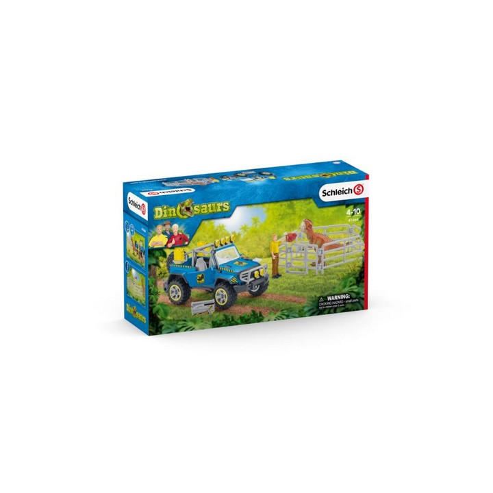 Schleich 41464 Terénní vůz s venkovním výběhem pro dinosaura