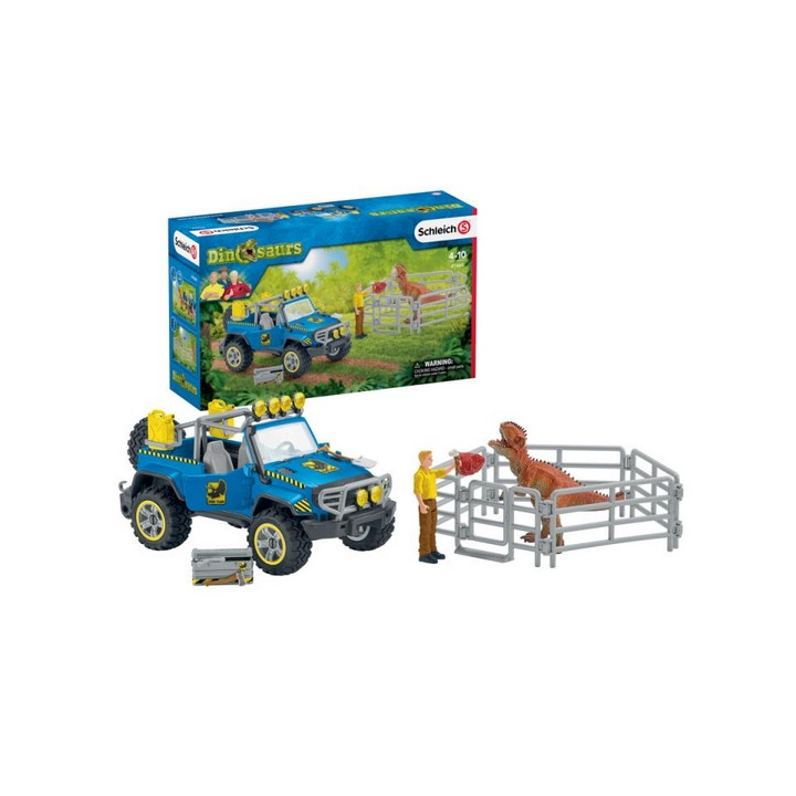 Schleich 41464 Terénní vůz s venkovním výběhem pro dinosaura