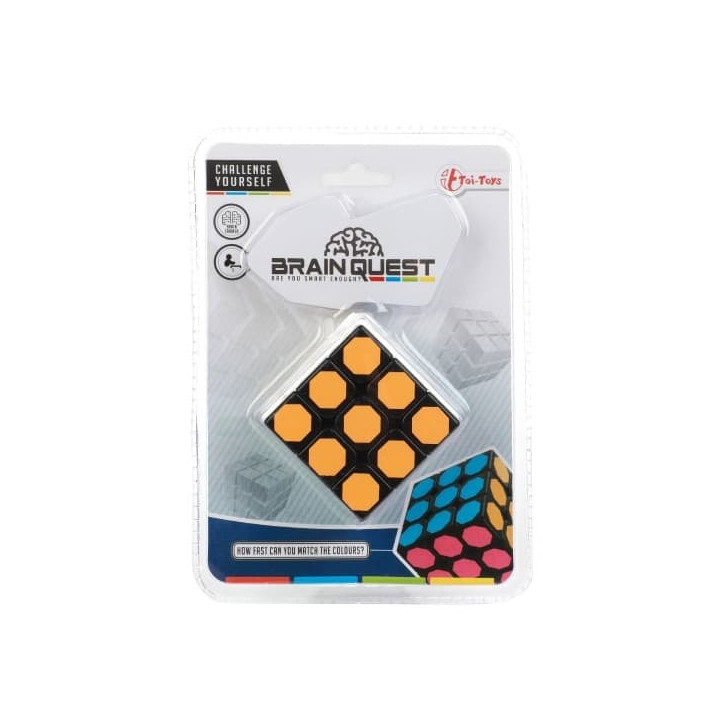 Hlavolam kostka plast 6x6cm v blistru