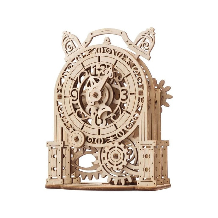 Ugears 3D dřevěné mechanické puzzle Dekorační budík