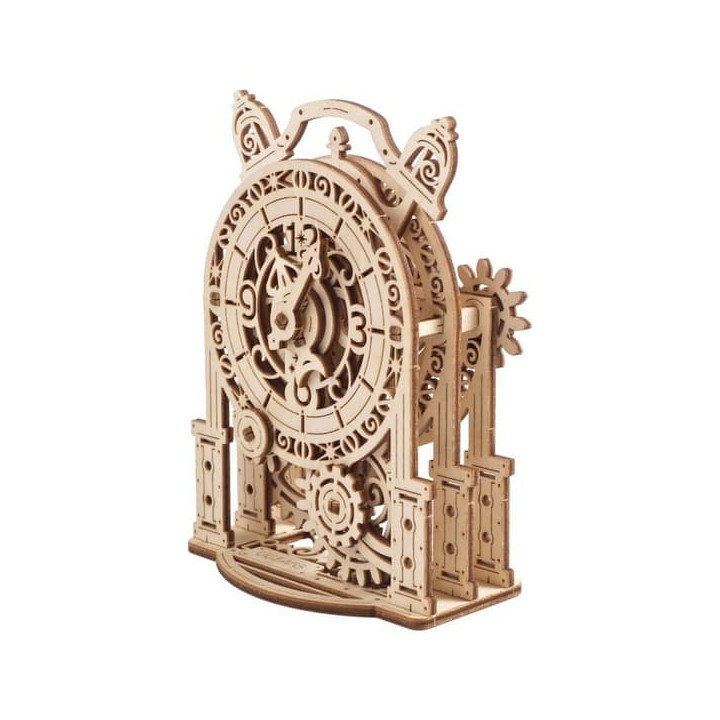Ugears 3D dřevěné mechanické puzzle Dekorační budík