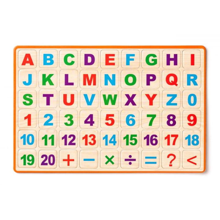 Magnetická tabulka s ABC na stůl