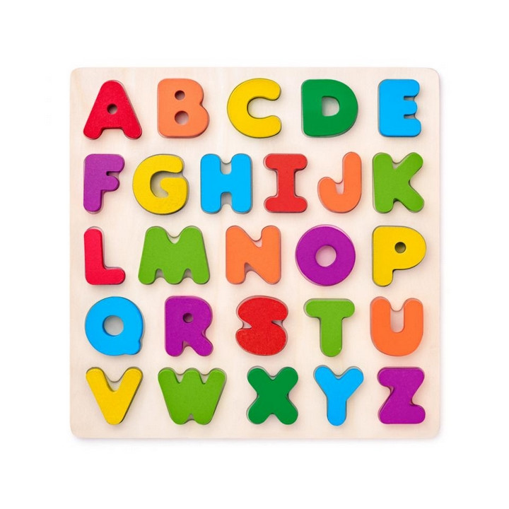 Puzzle ABC-masivní písmena na desce